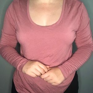 Pink long sleeve shirt